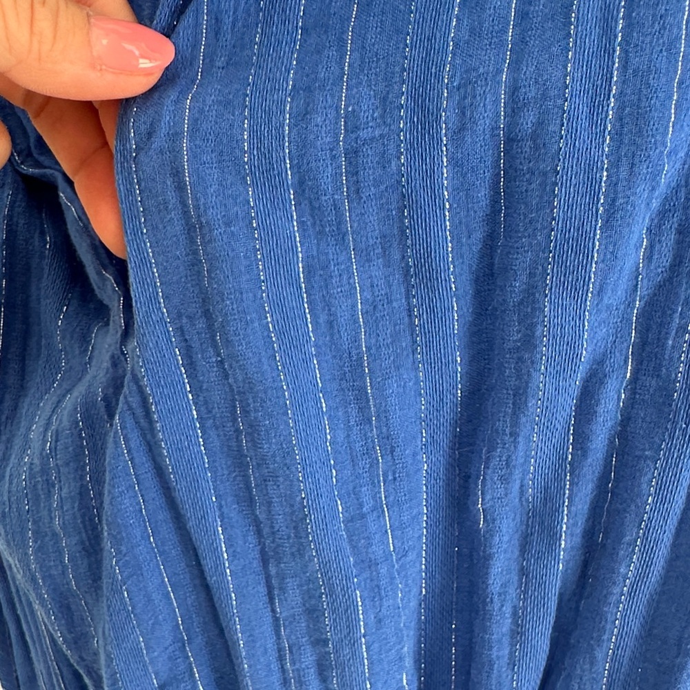 MISA Royal Blue Ruffled Dress - Picture 3 of 3